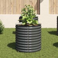 rundes Hochbeet für Garten BLUMO | Verzinkter Stahl | 8