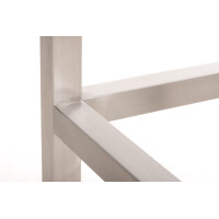 Barhocker KIEL - Dunkelgrau, Stoff, Edelstahl, 80cm Höh