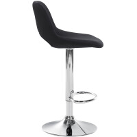 Barhocker 2er Set JAKSON - Schwarz, Samt, Chrom | Barhocker 