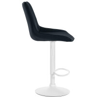 Barhocker RIO - Schwarz, Kunstleder, Weiß | Barhocker 