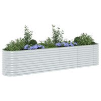 rundes Hochbeet für Garten BLUMO | Verzinkter Stahl | 4