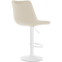 Barhocker 2er Set RIO - Creme, Kunstleder, Weiß | Barh