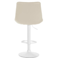 Barhocker 2er Set RIO - Creme, Kunstleder, Weiß | Barh