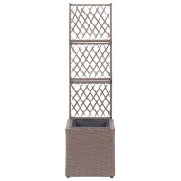 Rankkasten Pflanzgefäß ELOT aus Rattan Braun | 1 