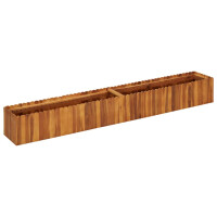 Hochbeet aus Holz JONA | 200x30x25cm, Akazienholz