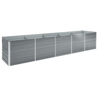 Hochbeet f&uuml;r Garten OSKAR Grau | 400x80x77cm |...