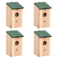 Vogelhaus zum Aufh&auml;ngen - 4er Set | Nistkasten...