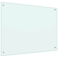 Küchenrückwand Glas - 80x60cm Weiß | Kü