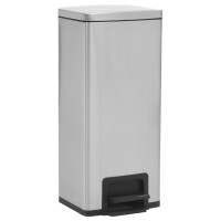M&uuml;lleimer mit Fu&szlig;pedal 30L Edelstahl -...