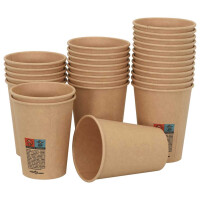 Pappbecher Braun 1000 Stück - 300ml | Einwegbecher Getr