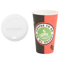 Coffee To Go Pappbecher 1000 St&uuml;ck Mit Deckel -...