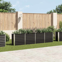 Hochbeet f&uuml;r Garten OSKAR Anthrazit |...