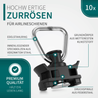 Fittinge für Airlineschienen | Zurrösen mit 1000 d