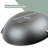 Wok aus Gusseisen Ø 36 cm I abgeflachter Boden 6