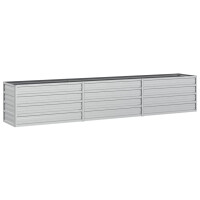 Hochbeet f&uuml;r Garten OSKAR Silber | 240x40x45cm |...