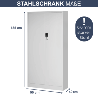 Metallschrank Aktenschrank mit Zahlenschloss DANIEL, 900 x 1