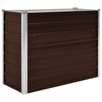 Hochbeet f&uuml;r Garten OSKAR Braun | 100x40x77cm |...