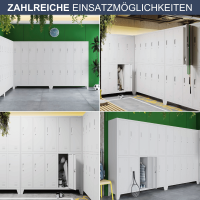 Spind Kleiderspind mit 10 Abteilen BARTEK, 1360 x 1720 x 450