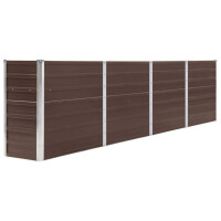 Hochbeet f&uuml;r Garten OSKAR Braun | 320x40x77cm |...