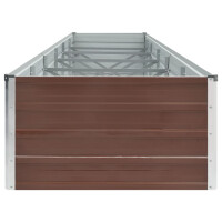 Hochbeet für Garten OSKAR Braun | 480x80x45cm | Verzink