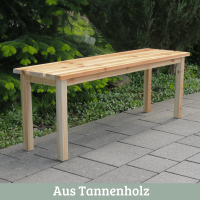 Gartenbank aus Tannenholz Natur 3
