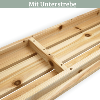 Gartenbank aus Tannenholz Natur 4