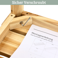 Gartenbank aus Tannenholz Natur 6