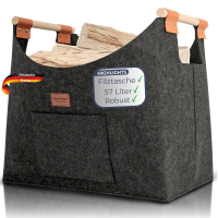 XL Multifunktions Korb I Filztasche für Brennholz, Eink