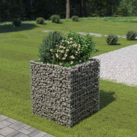 Gabionen Hochbeet ROON aus Stahl | 90x90x100cm | Steinkorb G