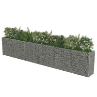 Gabionen Hochbeet ROON aus Stahl | 540x50x100cm | Steinkorb 