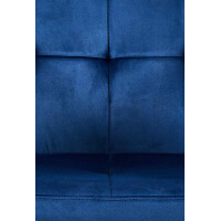 Besucherstuhl DUBLIN - Samt Blau 56.5x61x84 cm | Besucherst&
