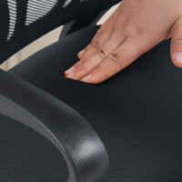 Besucherstuhl WARSAW - Stoff Schwarz 59x53x91 cm | Besuchers