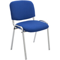 Besucherstuhl ZAGREB - Stoff Blau 54x48x gallery