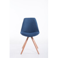 Besucherstuhl TAIPEI - Stoff Blau 48x56x84 cm | Besucherst&u