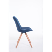 Besucherstuhl TAIPEI - Stoff Blau 48x56x84 cm | Besucherst&u