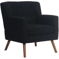 Lounger Sessel MUSCAT - Cord Schwarz 72x gallery