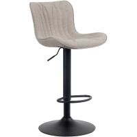 Barhocker NIDOR - Stoff Taupe 48x54x83 c gallery