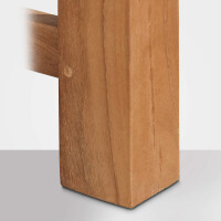 Gartenbank Teakbank DEGAD - Holz Teak 120x61x93 cm | Holzban