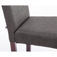 Esszimmerstuhl DALAN - Stoff Dunkelgrau 41x47x91 cm Cappucin