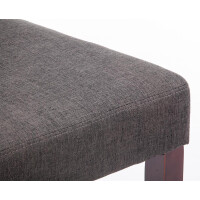 Esszimmerstuhl DALAN - Stoff Dunkelgrau 41x47x91 cm Cappucin