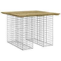 Gartenbank Gabionen TELLE aus Stahl | 100x102x72cm...