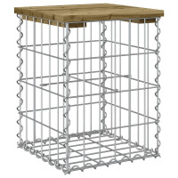 Gartenbank Gabionen BIKS aus Stahl | 33x31x42cm...