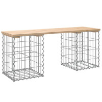 Gartenbank Gabionen BIKS aus Stahl | 103x31x42cm...
