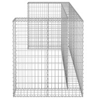 3er Gabionen Mülltonnenbox ESOL | 110x254x100cm| M&uuml