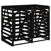 2er Mülltonnenbox Kiefernholz BOUMI | 162x91,5x128,5cm 