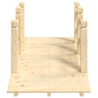 Holzbrücke mit Geländer ROBBI Natur | 150x67x56cm 