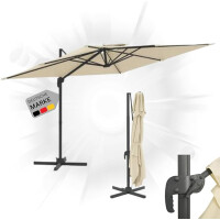 Ampelschirm rechteckig SKY 400x300cm Sandwei&szlig; |...