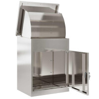 Paketbox KILI mit Speicher Silber 47,5x38x59 cm Edelstahl 4
