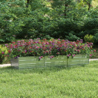 Hochbeet f&uuml;r Garten OSKAR Silber | 240x80x45cm |...