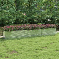 Hochbeet f&uuml;r Garten OSKAR Silber | 600x80x77cm |...